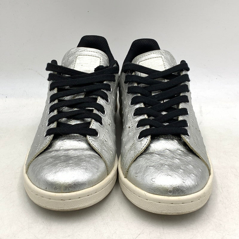 【中古品】【レディース】 adidas アディダス STAN SMITH AQ4706 スタンスミス スニーカー シューズ 靴 166-250428-ay-21-izu サイズ：24.5cm カラー：METALLIC SILVER/CORE BLACK/RUNNING WHITE 万代Net店