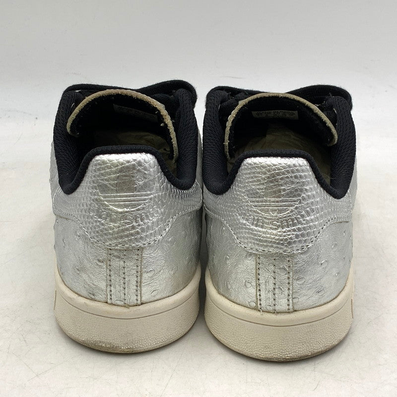 【中古品】【レディース】 adidas アディダス STAN SMITH AQ4706 スタンスミス スニーカー シューズ 靴 166-250428-ay-21-izu サイズ：24.5cm カラー：METALLIC SILVER/CORE BLACK/RUNNING WHITE 万代Net店