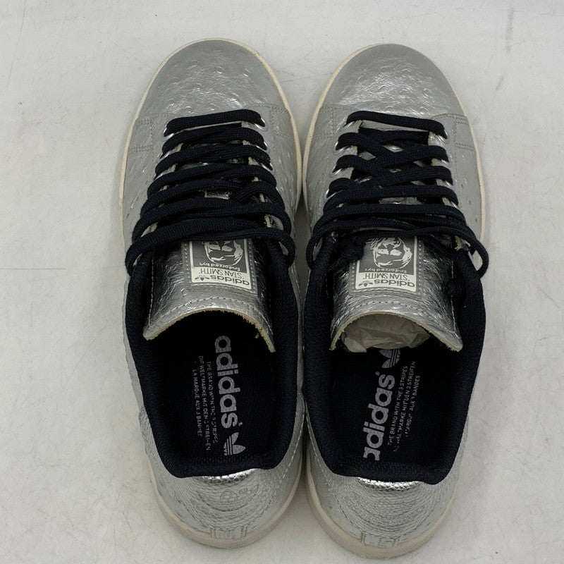 【中古品】【レディース】 adidas アディダス STAN SMITH AQ4706 スタンスミス スニーカー シューズ 靴 166-250428-ay-21-izu サイズ：24.5cm カラー：METALLIC SILVER/CORE BLACK/RUNNING WHITE 万代Net店