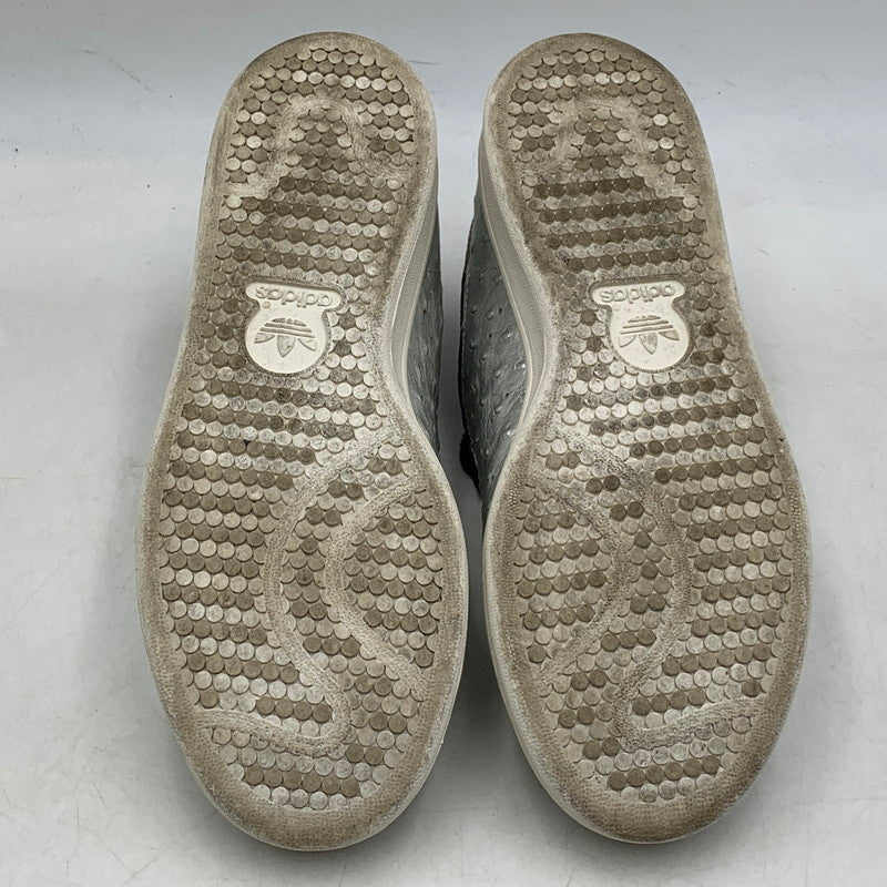 【中古品】【レディース】 adidas アディダス STAN SMITH AQ4706 スタンスミス スニーカー シューズ 靴 166-250428-ay-21-izu サイズ：24.5cm カラー：METALLIC SILVER/CORE BLACK/RUNNING WHITE 万代Net店