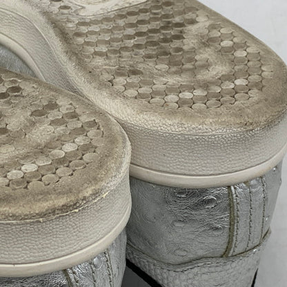 【中古品】【レディース】 adidas アディダス STAN SMITH AQ4706 スタンスミス スニーカー シューズ 靴 166-250428-ay-21-izu サイズ：24.5cm カラー：METALLIC SILVER/CORE BLACK/RUNNING WHITE 万代Net店