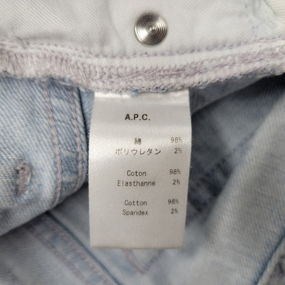 【現状渡し品】【メンズ】 A.P.C. アーペーセー BUTTON FLY SLIM DENIM PANTS 24331-61092 スリム デニムパンツ ジーンズ ズボン ボトムス 152-250503-ay-10-izu サイズ：31 カラー：ライトインディゴ 万代Net店