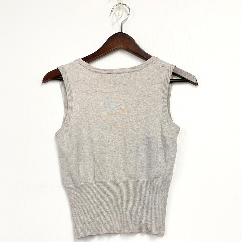 【中古品】【キッズ】 Vivienne Westwood Red Label ヴィヴィアンウエストウッド レッドレーベル ORB EMBROIDERY SLEEVELESS SHIRT 6114M スリーブレスシャツ トップス 173-250501-as-40-izu サイズ：S カラー：グレー 万代Net店