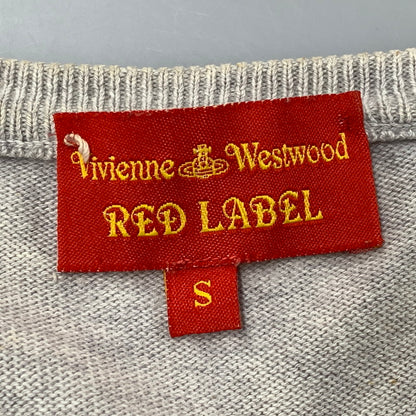 【中古品】【キッズ】 Vivienne Westwood Red Label ヴィヴィアンウエストウッド レッドレーベル ORB EMBROIDERY SLEEVELESS SHIRT 6114M スリーブレスシャツ トップス 173-250501-as-40-izu サイズ：S カラー：グレー 万代Net店