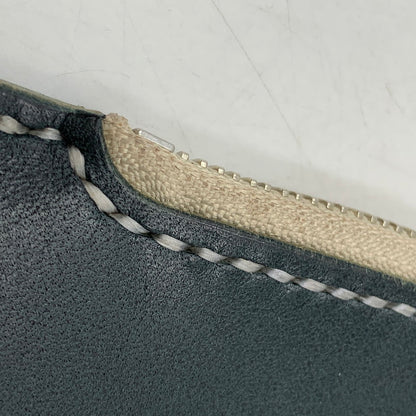 【中古品】【メンズ/レディース】 SAMURAI CRAFT LEATHER CLUTCH BAG サムライクラフト レザー クラッチバッグ 鞄 カバン 188-250428-ay-04-izu カラー：グリーン 万代Net店