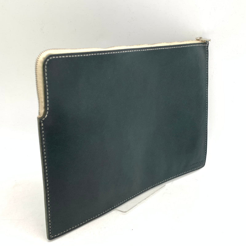 【中古品】【メンズ/レディース】 SAMURAI CRAFT LEATHER CLUTCH BAG サムライクラフト レザー クラッチバッグ 鞄 カバン 188-250428-ay-04-izu カラー：グリーン 万代Net店