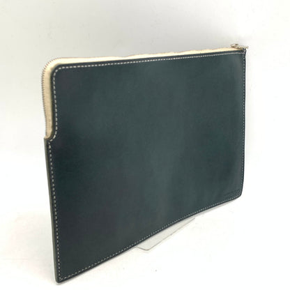 【中古品】【メンズ/レディース】 SAMURAI CRAFT LEATHER CLUTCH BAG サムライクラフト レザー クラッチバッグ 鞄 カバン 188-250428-ay-04-izu カラー：グリーン 万代Net店