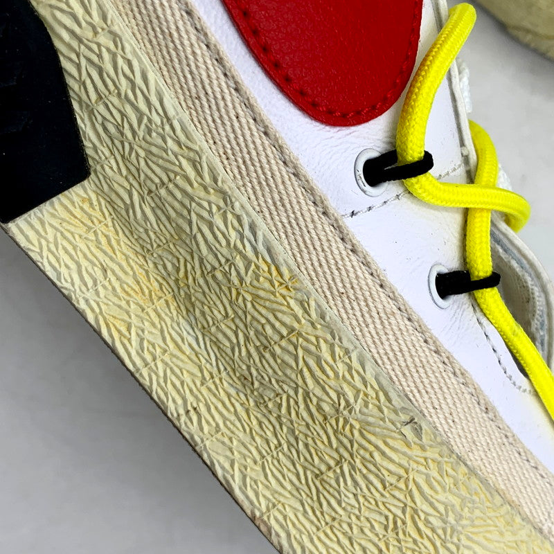 【中古品】【メンズ】 NIKE×OFF-WHITE ナイキ×オフホワイト DH7863-100 BLAZER LOW ブレーザー ロー 靴 スニーカー シューズ 160-250614-ma-13-izu サイズ：27cm カラー：WHITE AND UNIVERSITY RED 万代Net店