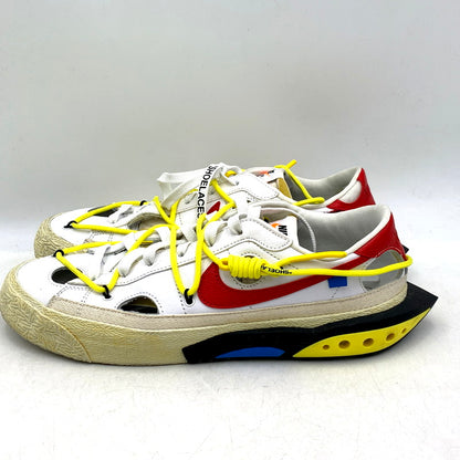 【中古品】【メンズ】 NIKE×OFF-WHITE ナイキ×オフホワイト DH7863-100 BLAZER LOW ブレーザー ロー 靴 スニーカー シューズ 160-250614-ma-13-izu サイズ：27cm カラー：WHITE AND UNIVERSITY RED 万代Net店