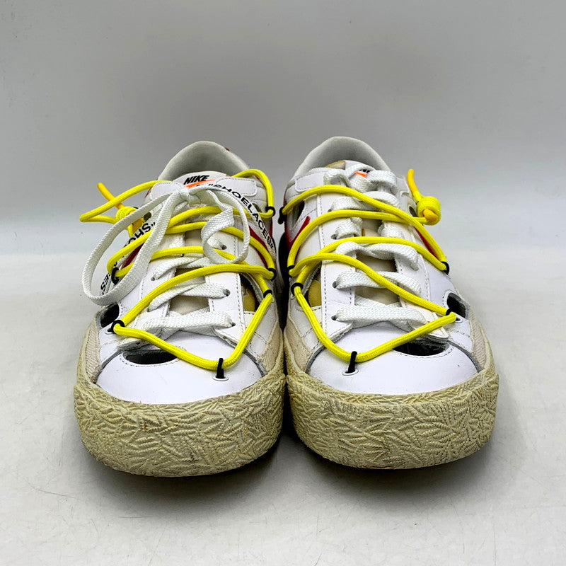 【中古品】【メンズ】 NIKE×OFF-WHITE ナイキ×オフホワイト DH7863-100 BLAZER LOW ブレーザー ロー 靴 スニーカー シューズ 160-250614-ma-13-izu サイズ：27cm カラー：WHITE AND UNIVERSITY RED 万代Net店