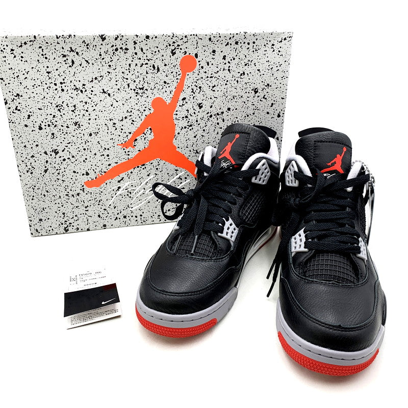 【中古美品】【メンズ】 NIKE ナイキ AIR JORDAN 4 RETRO FV5029-006 エアジョーダン 4 レトロ スニーカー シューズ 靴 160-250429-ay-16-izu サイズ：28cm カラー：BLACK/FIRE RED-CEMENT GREY 万代Net店