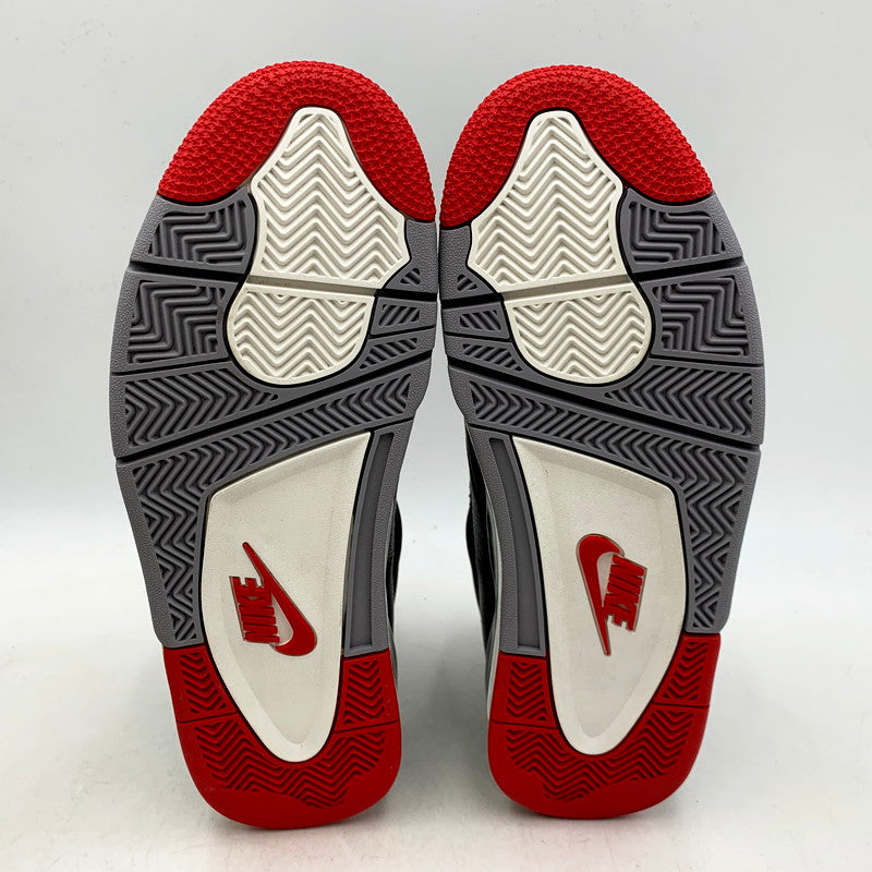 【中古美品】【メンズ】 NIKE ナイキ AIR JORDAN 4 RETRO FV5029-006 エアジョーダン 4 レトロ スニーカー シューズ 靴 160-250429-ay-16-izu サイズ：28cm カラー：BLACK/FIRE RED-CEMENT GREY 万代Net店