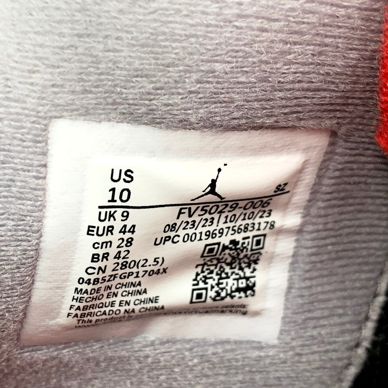 【中古美品】【メンズ】 NIKE ナイキ AIR JORDAN 4 RETRO FV5029-006 エアジョーダン 4 レトロ スニーカー シューズ 靴 160-250429-ay-16-izu サイズ：28cm カラー：BLACK/FIRE RED-CEMENT GREY 万代Net店