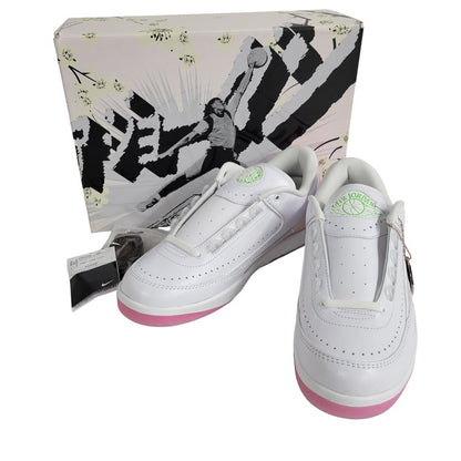 【中古美品】【メンズ】 NIKE ナイキ AIR JORDAN 2 RETRO LOW CH BLSM FQ3228-100 エアジョーダン 2 レトロ ロー チェリーブロッサム スニーカー シューズ 靴 160-250429-ay-03-izu サイズ：27cm カラー：WHITE/GREEN STRIKE 万代Net店