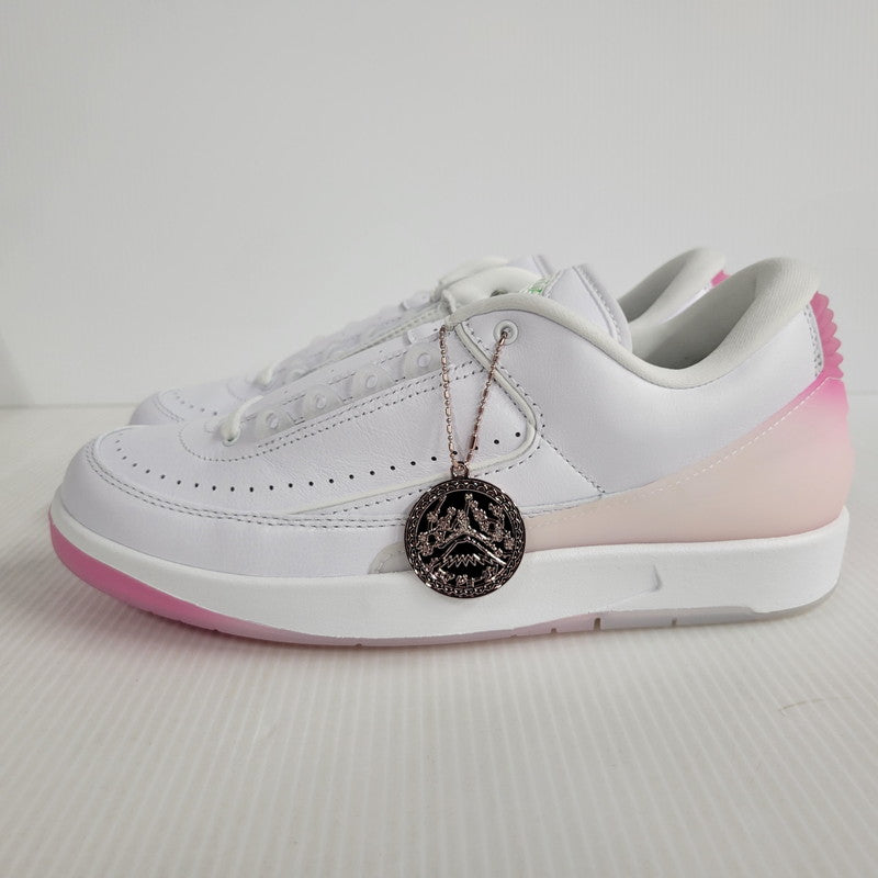 【中古美品】【メンズ】 NIKE ナイキ AIR JORDAN 2 RETRO LOW CH BLSM FQ3228-100 エアジョーダン 2 レトロ ロー チェリーブロッサム スニーカー シューズ 靴 160-250429-ay-03-izu サイズ：27cm カラー：WHITE/GREEN STRIKE 万代Net店