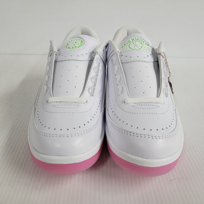 【中古美品】【メンズ】 NIKE ナイキ AIR JORDAN 2 RETRO LOW CH BLSM FQ3228-100 エアジョーダン 2 レトロ ロー チェリーブロッサム スニーカー シューズ 靴 160-250429-ay-03-izu サイズ：27cm カラー：WHITE/GREEN STRIKE 万代Net店