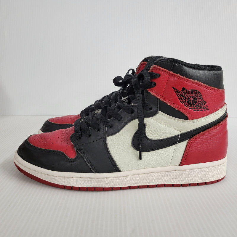 【中古品】【メンズ】 NIKE ナイキ AIR JORDAN 1 RETRO HIGH OG 555088-610 エアジョーダン 1 レトロ ハイ OG スニーカー シューズ 靴 160-250429-ay-04-izu サイズ：27.5cm カラー：GYM RED/BLACK-SUMMIT WHITE 万代Net店