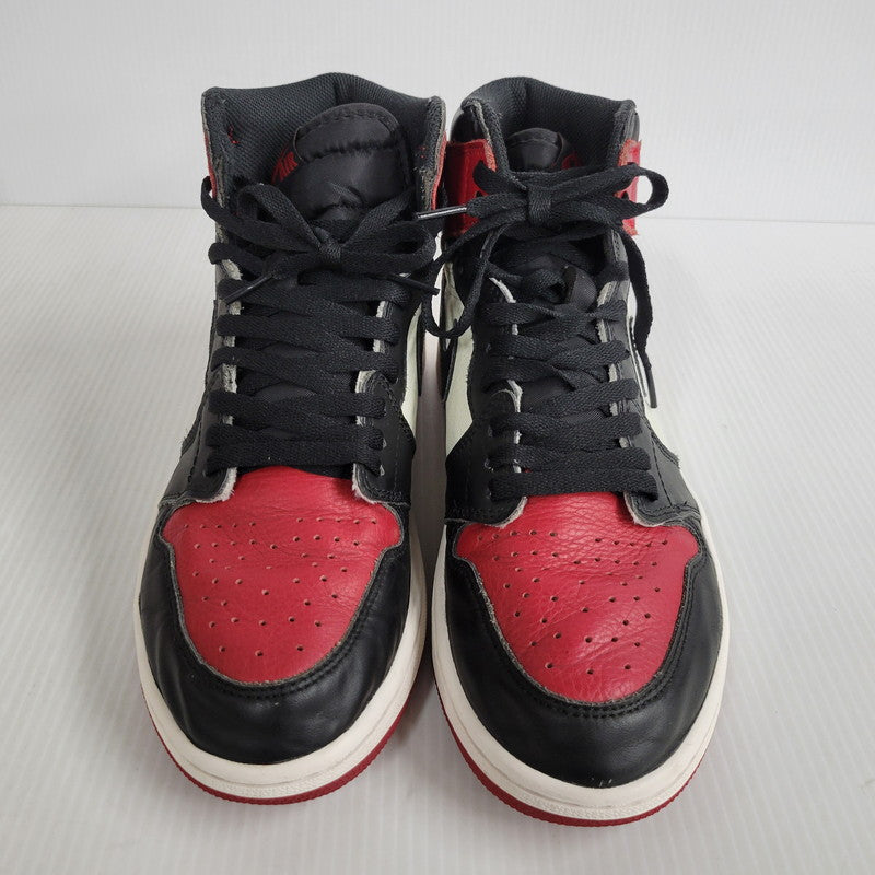 【中古品】【メンズ】 NIKE ナイキ AIR JORDAN 1 RETRO HIGH OG 555088-610 エアジョーダン 1 レトロ ハイ OG スニーカー シューズ 靴 160-250429-ay-04-izu サイズ：27.5cm カラー：GYM RED/BLACK-SUMMIT WHITE 万代Net店