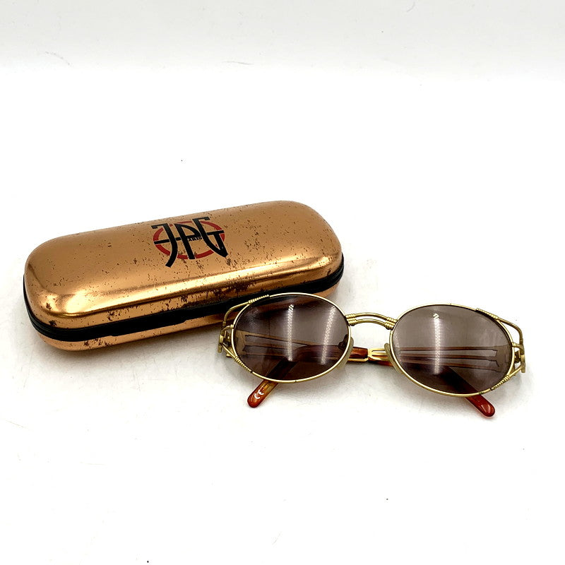 【中古品】【メンズ/レディース】 Jean Paul Gaultier ジャンポール・ゴルチェ 58-5106 日本製 SUNGLASSES サングラス 203-250430-ya-07-izu カラー：ゴールド 万代Net店