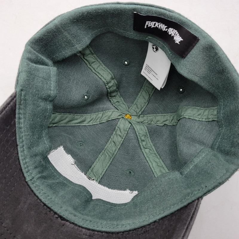 【中古品】【メンズ/レディース】 FUCKING AWESOME ファッキング オーサム 3 SPIRAL CAP キャップ 帽子 服飾雑貨 185-250511-ay-03-izu カラー：グリーン×ブラック 万代Net店