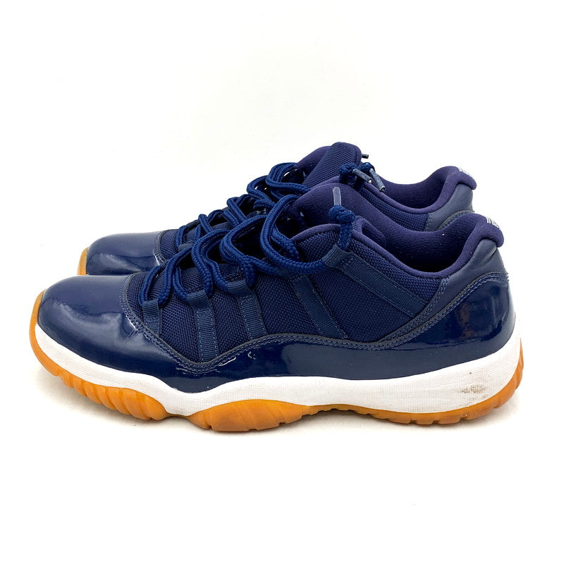【中古品】【メンズ】 NIKE ナイキ AIR JORDAN 11 RETRO LOW 528895-405 エアジョーダン 11 レトロ ロー スニーカー シューズ 靴 160-250501-as-23-izu サイズ：29cm カラー：MIDNIGHT NAVY/WHITE-LIGHT GUM BROWN 万代Net店