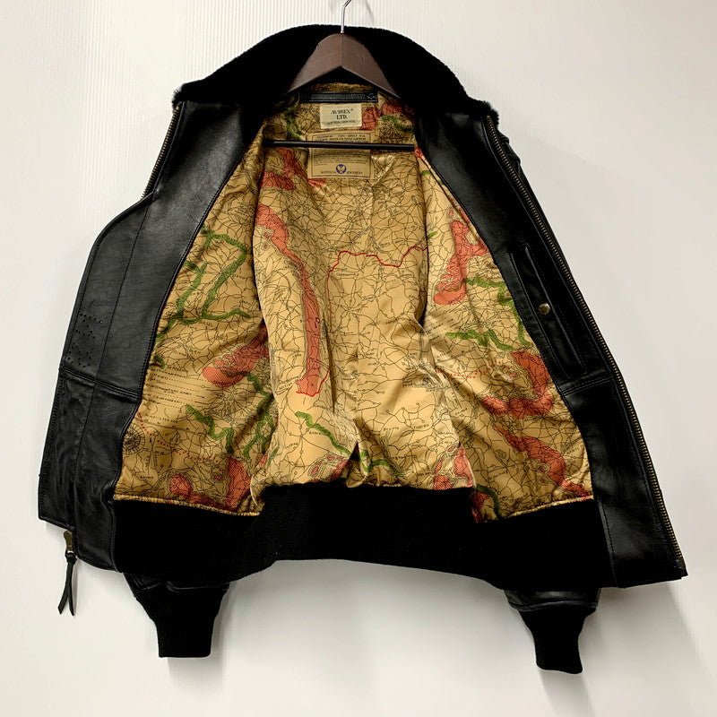 【中古品】【メンズ】 AVIREX アヴィレックス G-1 FLIGHT JACKET ANTIQUE LAMB 783-3950010 フライトジャケット アンティーク ラム アウター 145-250430-as-12-izu サイズ：38 カラー：ブラック 万代Net店