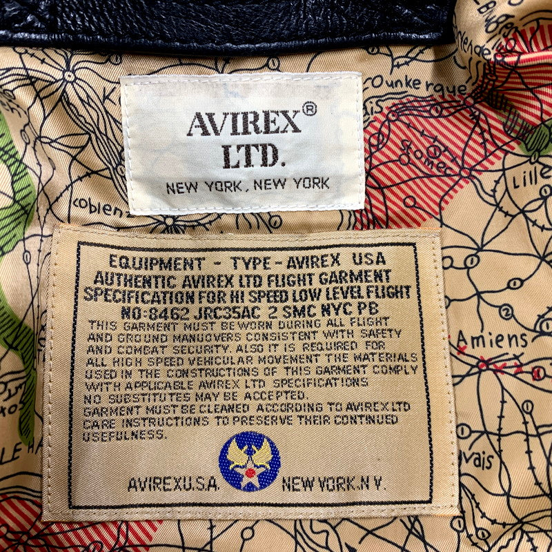 【中古品】【メンズ】 AVIREX アヴィレックス G-1 FLIGHT JACKET ANTIQUE LAMB 783-3950010 フライトジャケット アンティーク ラム アウター 145-250430-as-12-izu サイズ：38 カラー：ブラック 万代Net店