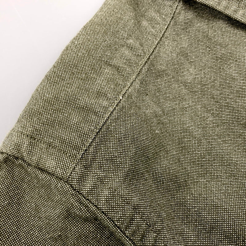 【中古品】【レディース】 80330810000 WOMAN BRITISH OFFICER'S SHIRT ウーマンブリティッシュオフィサーズシャツ トップス 長袖 168-250528-ma-15-izu サイズ：8 カラー：グリーン系 万代Net店