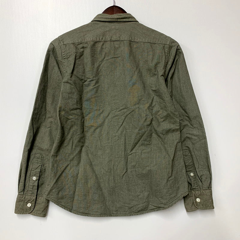 【中古品】【レディース】 80330810000 WOMAN BRITISH OFFICER'S SHIRT ウーマンブリティッシュオフィサーズシャツ トップス 長袖 168-250528-ma-15-izu サイズ：8 カラー：グリーン系 万代Net店