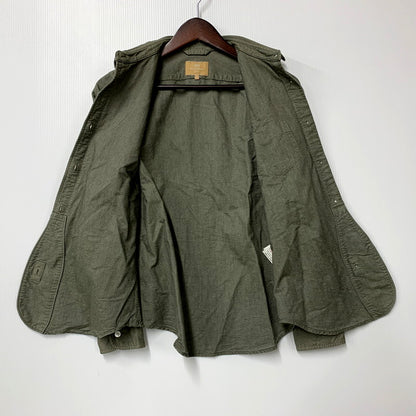 【中古品】【レディース】 80330810000 WOMAN BRITISH OFFICER'S SHIRT ウーマンブリティッシュオフィサーズシャツ トップス 長袖 168-250528-ma-15-izu サイズ：8 カラー：グリーン系 万代Net店