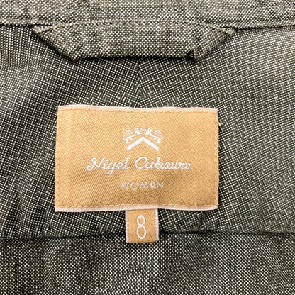 【中古品】【レディース】 80330810000 WOMAN BRITISH OFFICER'S SHIRT ウーマンブリティッシュオフィサーズシャツ トップス 長袖 168-250528-ma-15-izu サイズ：8 カラー：グリーン系 万代Net店
