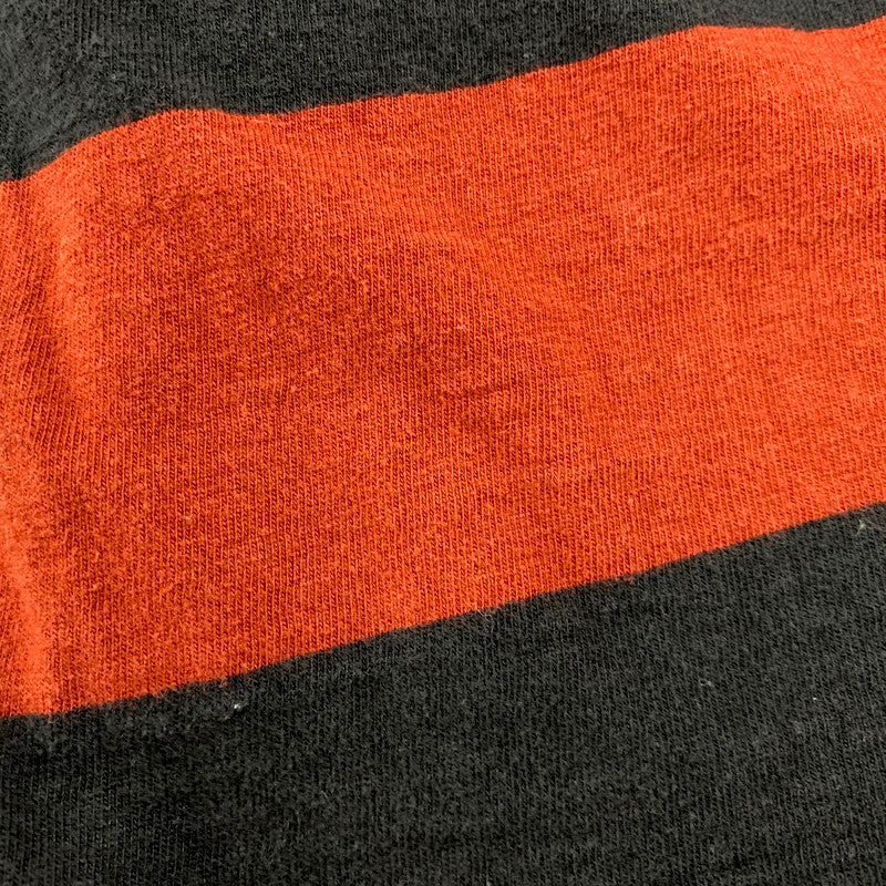 【中古品】【メンズ】 FREEWHEELERS POWER WEAR フリーホイーラーズ パワーウェア BORDER LS TEE ボーダー ロングスリーブ Tシャツ 長袖 トップス 145-250527-as-39-izu サイズ：S カラー：ブラック×レッド系 万代Net店