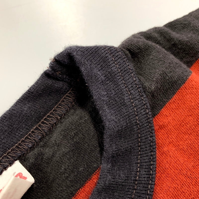 【中古品】【メンズ】 FREEWHEELERS POWER WEAR フリーホイーラーズ パワーウェア BORDER LS TEE ボーダー ロングスリーブ Tシャツ 長袖 トップス 145-250527-as-39-izu サイズ：S カラー：ブラック×レッド系 万代Net店