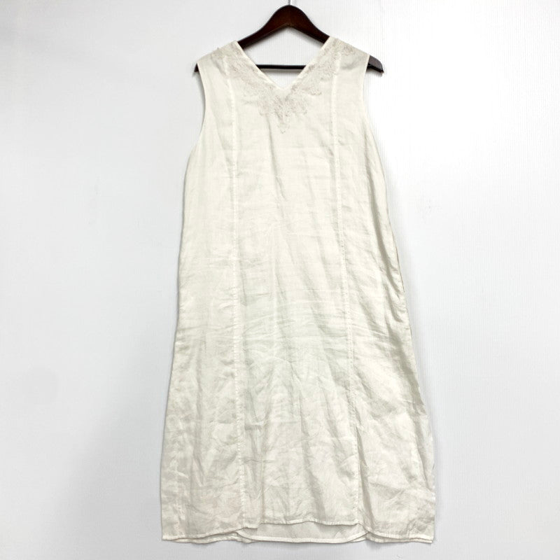 【中古品】【レディース】 BHUTTA FABRIC SLEEVELESS DRESS 010501 スリーブレスドレス 168-250501-as-09-izu カラー：ホワイト 万代Net店