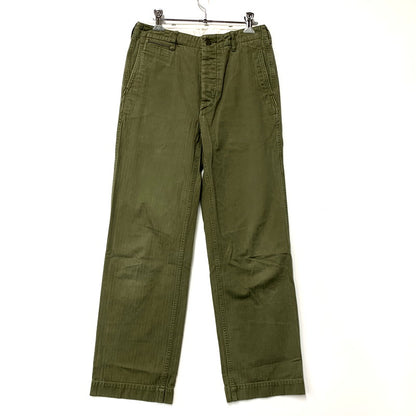 【中古品】【メンズ】 LENO リノ CHINO TROUSERS L1701-PT004 チノ トラウザーズ パンツ ボトムス 151-250527-as-33-izu サイズ：02 カラー：カーキ 万代Net店