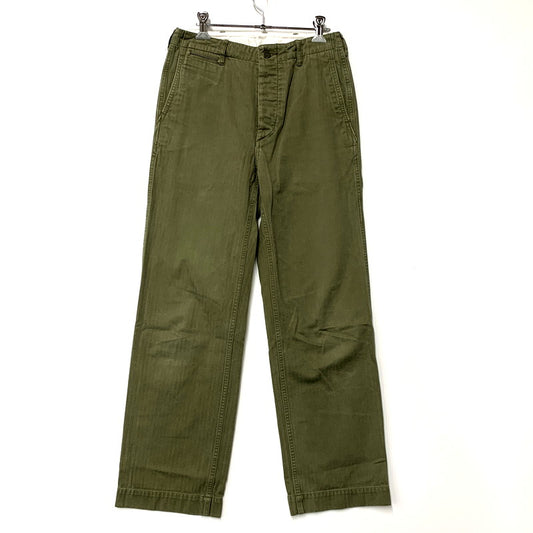 【中古品】【メンズ】 LENO リノ CHINO TROUSERS L1701-PT004 チノ トラウザーズ パンツ ボトムス 151-250527-as-33-izu サイズ：02 カラー：カーキ 万代Net店