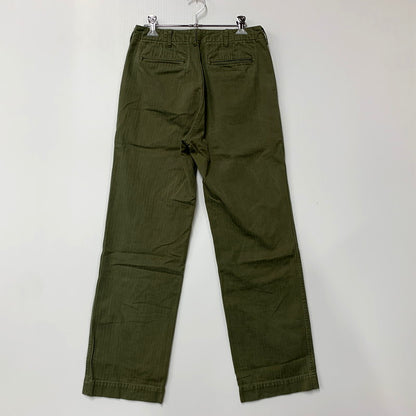 【中古品】【メンズ】 LENO リノ CHINO TROUSERS L1701-PT004 チノ トラウザーズ パンツ ボトムス 151-250527-as-33-izu サイズ：02 カラー：カーキ 万代Net店