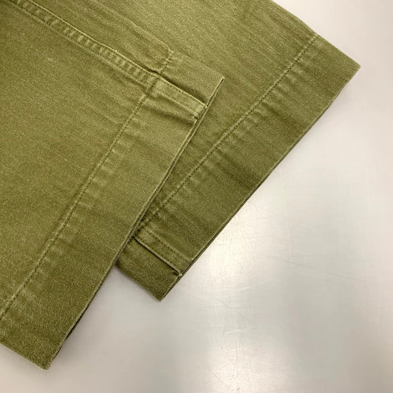 【中古品】【メンズ】 LENO リノ CHINO TROUSERS L1701-PT004 チノ トラウザーズ パンツ ボトムス 151-250527-as-33-izu サイズ：02 カラー：カーキ 万代Net店