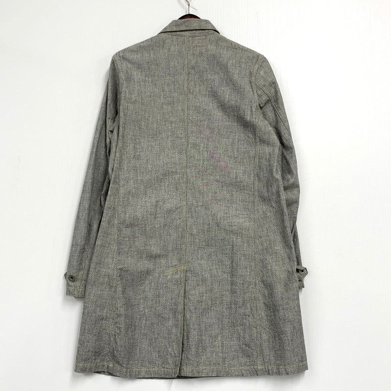 【中古品】【レディース】 FREEWHEELERS THE UNION SPECIAL OVERALLS フリーホイーラーズ ユニオンスペシャルオーバーオールズ WORK SHOP COAT ワーク ショップ コート 168-250501-as-13-izu サイズ：34 カラー：グレー 万代Net店