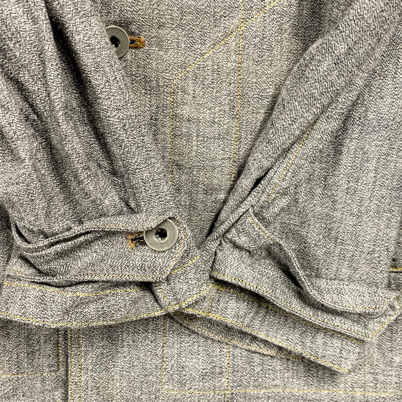 【中古品】【レディース】 FREEWHEELERS THE UNION SPECIAL OVERALLS フリーホイーラーズ ユニオンスペシャルオーバーオールズ WORK SHOP COAT ワーク ショップ コート 168-250501-as-13-izu サイズ：34 カラー：グレー 万代Net店