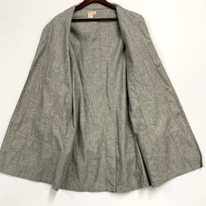 【中古品】【レディース】 FREEWHEELERS THE UNION SPECIAL OVERALLS フリーホイーラーズ ユニオンスペシャルオーバーオールズ WORK SHOP COAT ワーク ショップ コート 168-250501-as-13-izu サイズ：34 カラー：グレー 万代Net店