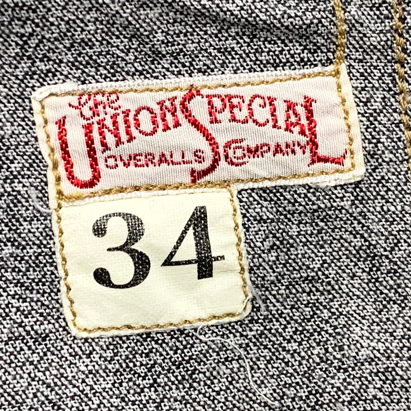 【中古品】【レディース】 FREEWHEELERS THE UNION SPECIAL OVERALLS フリーホイーラーズ ユニオンスペシャルオーバーオールズ WORK SHOP COAT ワーク ショップ コート 168-250501-as-13-izu サイズ：34 カラー：グレー 万代Net店