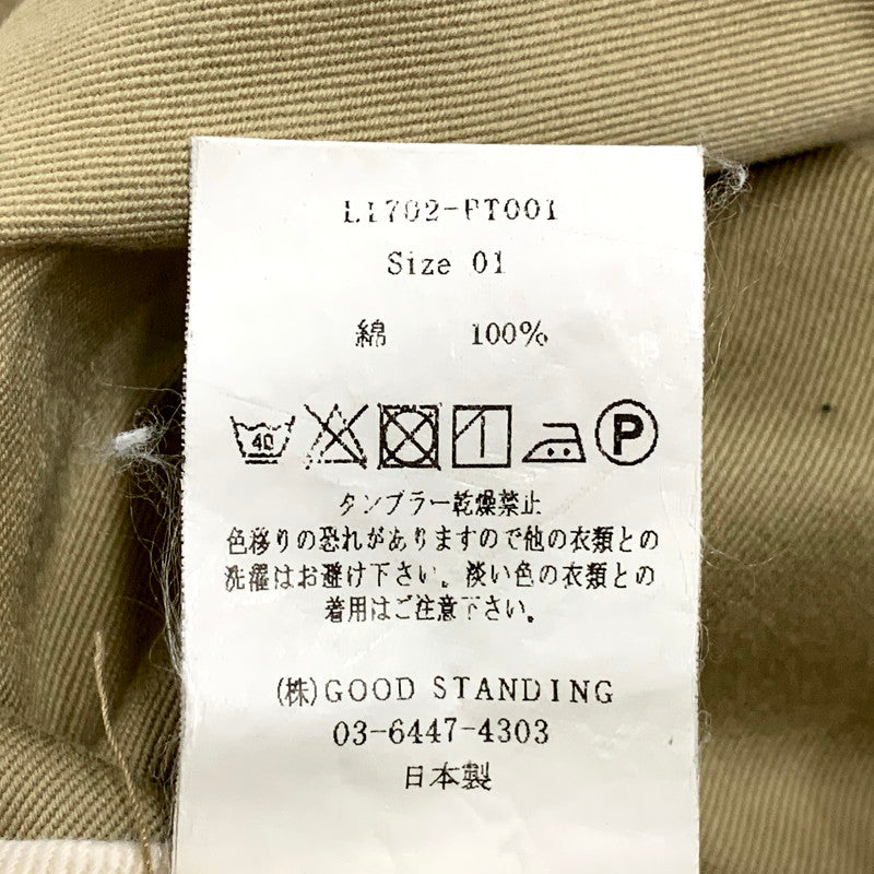 【中古品】【メンズ】 LENO リノ CHINO TROUSERS L1702-PT001 チノ トラウザーズ パンツ ボトムス 151-250527-as-32-izu サイズ：01 カラー：ベージュ 万代Net店