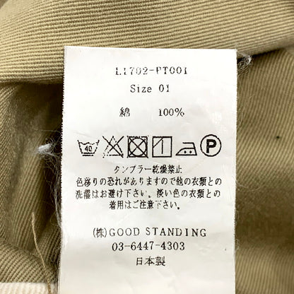【中古品】【メンズ】 LENO リノ CHINO TROUSERS L1702-PT001 チノ トラウザーズ パンツ ボトムス 151-250527-as-32-izu サイズ：01 カラー：ベージュ 万代Net店