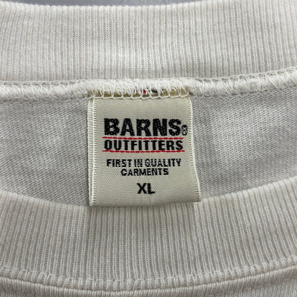 【中古品】【メンズ】 BARNS OUTFITTERS バーンズアウトフィッターズ SUNNYDAYS PIZZA LS TEE サニーデイズピザ ロングスリーブT トップス 長袖 145-250704-ma-04-izu サイズ：XL カラー：ホワイト 万代Net店