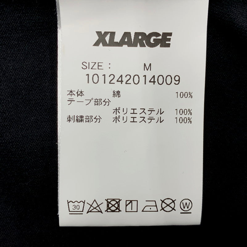 【中古品】【メンズ】 XLARGE エクストララージ 101242014009 EMBROIDERED BASEBALL SHIRT エンブロイダード ベースボールシャツ トップス 半袖 142-250519-ma-08-izu サイズ：M カラー：BLACK 万代Net店