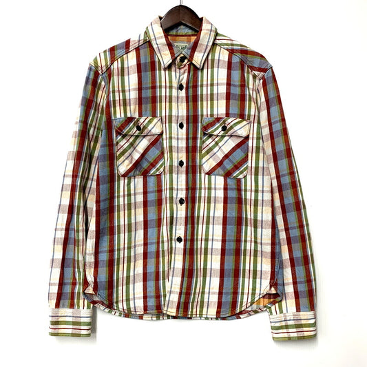 【中古品】【メンズ】 JELADO ジェラード HEAVY FLANNEL CHECK WORK SHIRT ヘビー フランネル チェック ワークシャツ 長袖 トップス 145-250527-as-42-izu サイズ：L カラー：マルチカラー 万代Net店
