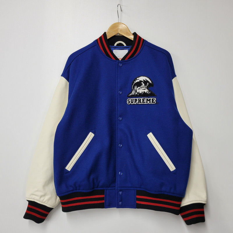 【中古品】【メンズ】 WAVE VARSITY JACKET ウェーブ バーシティ ジャケット アウター 149-250708-as-11-izu サイズ：M カラー：ブルー×ホワイト 万代Net店
