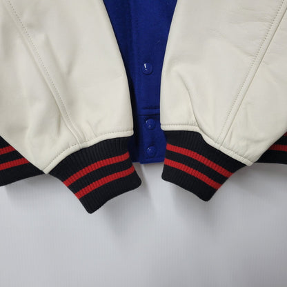 【中古品】【メンズ】 WAVE VARSITY JACKET ウェーブ バーシティ ジャケット アウター 149-250708-as-11-izu サイズ：M カラー：ブルー×ホワイト 万代Net店