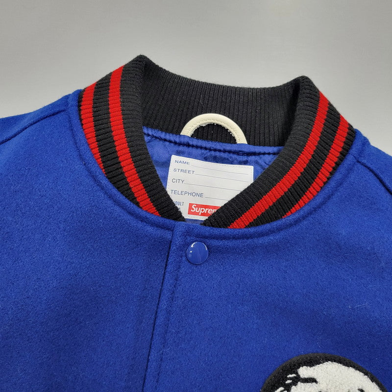 【中古品】【メンズ】 WAVE VARSITY JACKET ウェーブ バーシティ ジャケット アウター 149-250708-as-11-izu サイズ：M カラー：ブルー×ホワイト 万代Net店